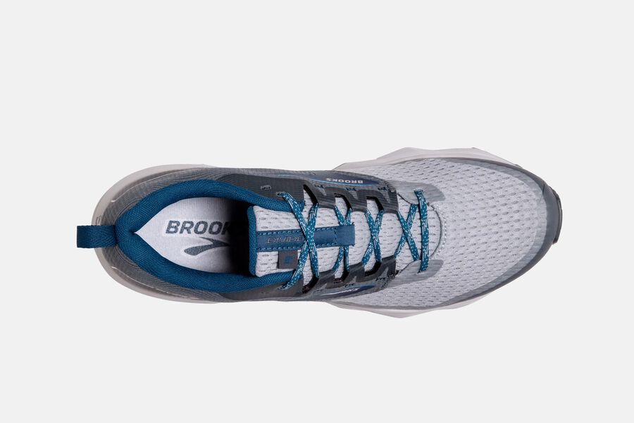 Divide 2 Trail Brooks Running Shoes NZ Mens - Grey/Blue - XIAQPU-138